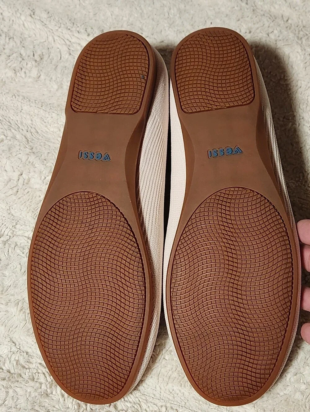 Vessi Market Flat Womens Size 11 Cream Trail Shore Waterproof Loafers EUC - Picture 3 of 12